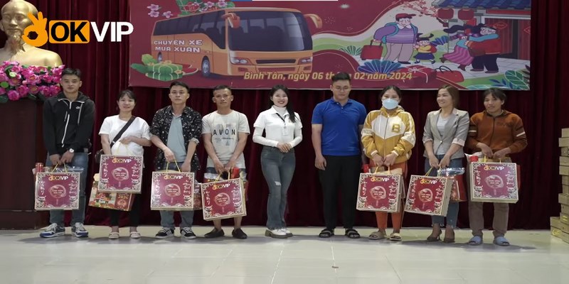 OKVIP Thiện Nguyện Xuân 2024 3 Trao tặng nhiều phần quà đến mọi người