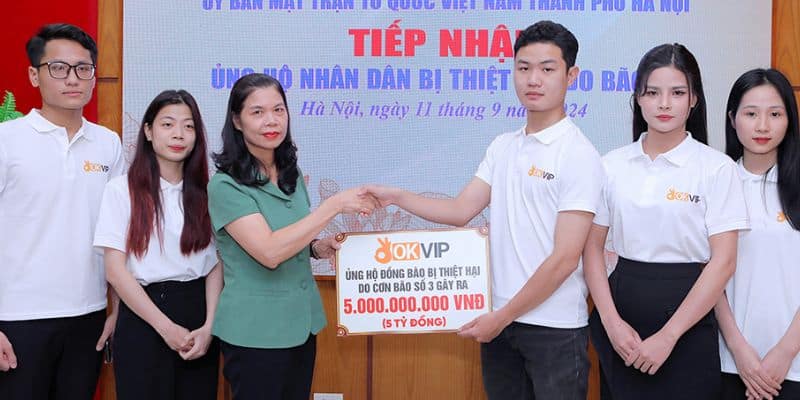 OKVIP ủng hộ hoạt động