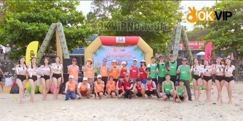 OKVIP "Đốt Cháy" Bãi Biển Hải Phòng: Teambuilding Hoành Tráng Gắn Kết Cộng Đồng