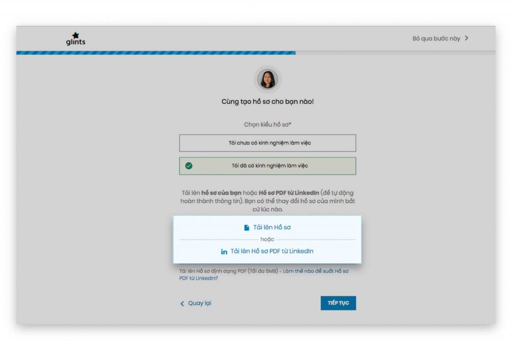 Cách Tạo Hồ Sơ Xin Việc Online tại Glints