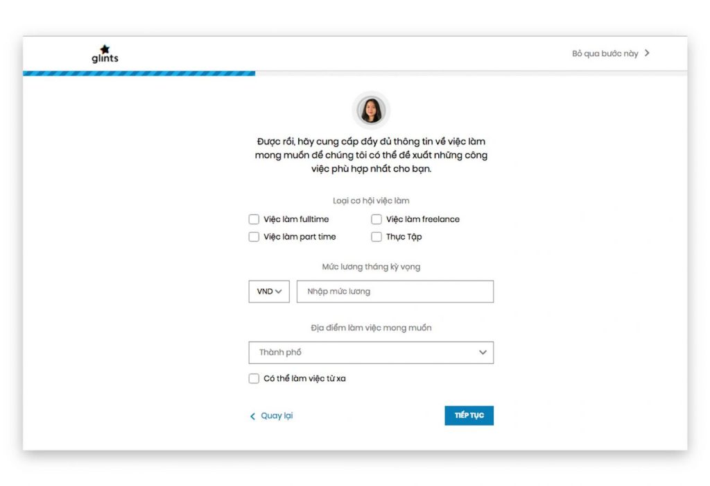 Cách Tạo Hồ Sơ Xin Việc Online tại Glints
